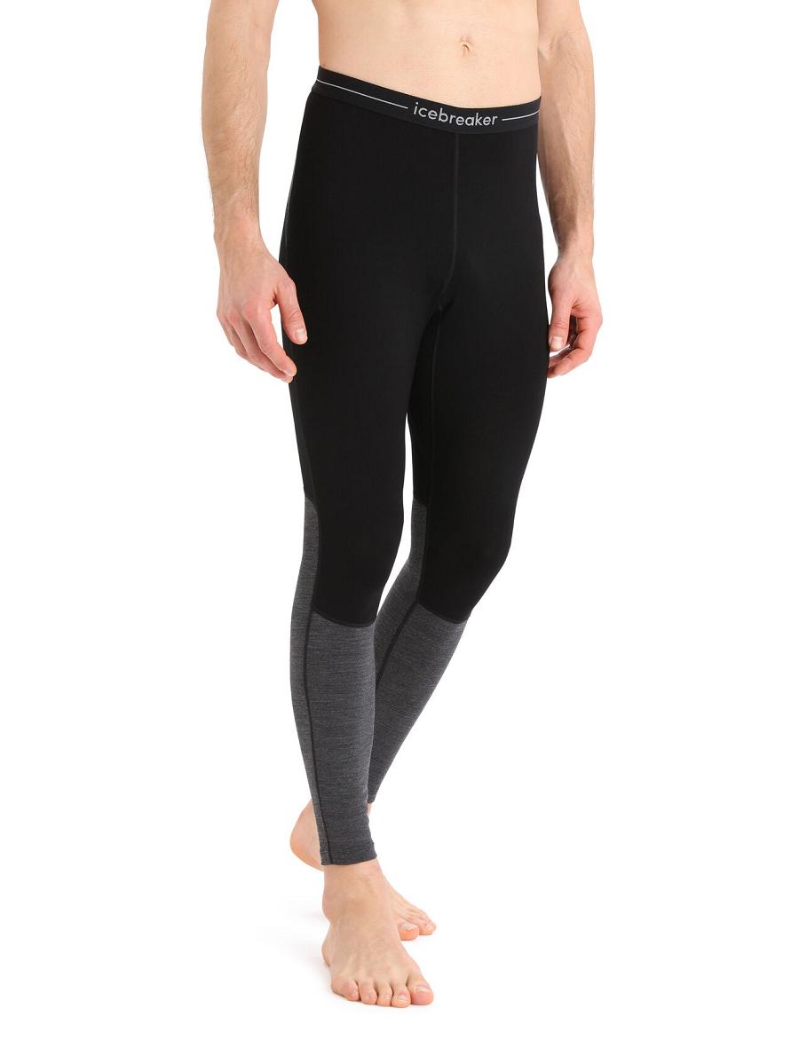 Base Layers Icebreaker Merino 260 ZoneKnit™ Merino Leggings Homme Noir | FR 1332PJJQ